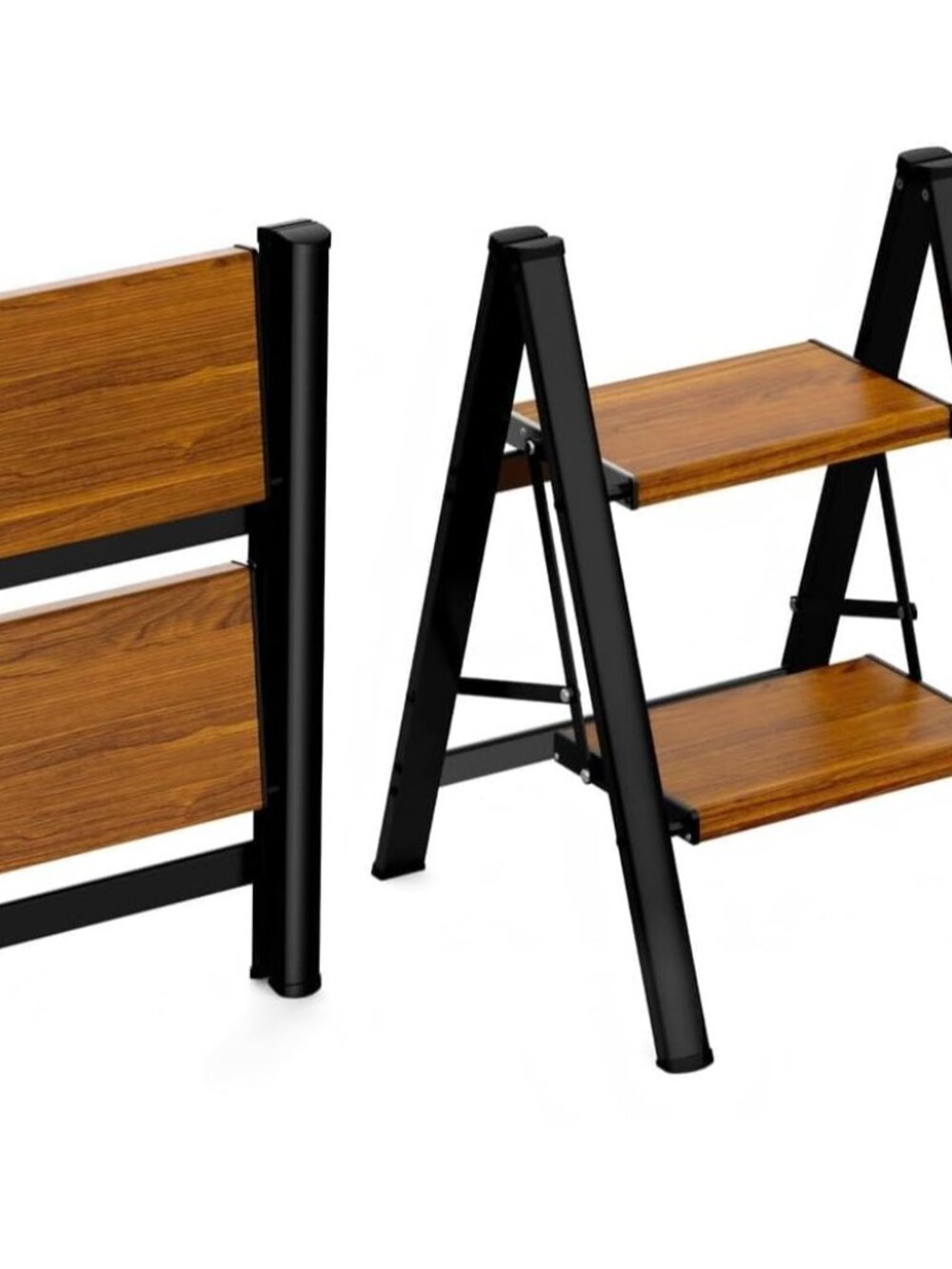 Step Ladder, Lightweight Aluminum Folding Step Stool
